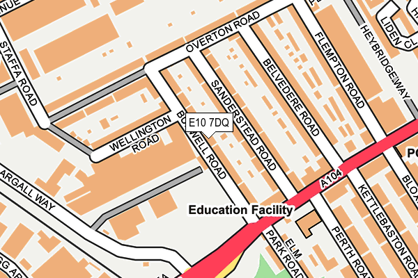E10 7DQ map - OS OpenMap – Local (Ordnance Survey)