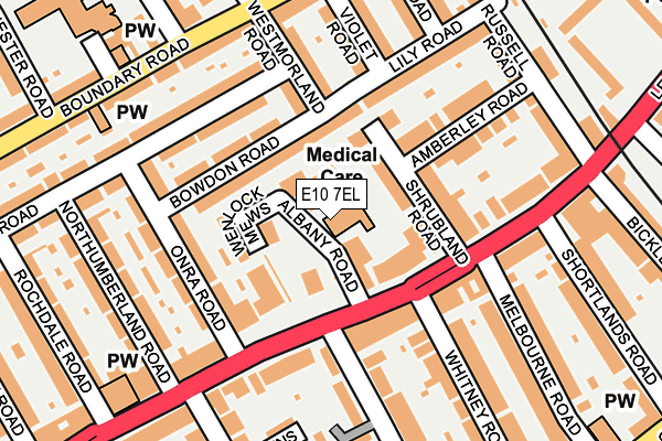 E10 7EL map - OS OpenMap – Local (Ordnance Survey)