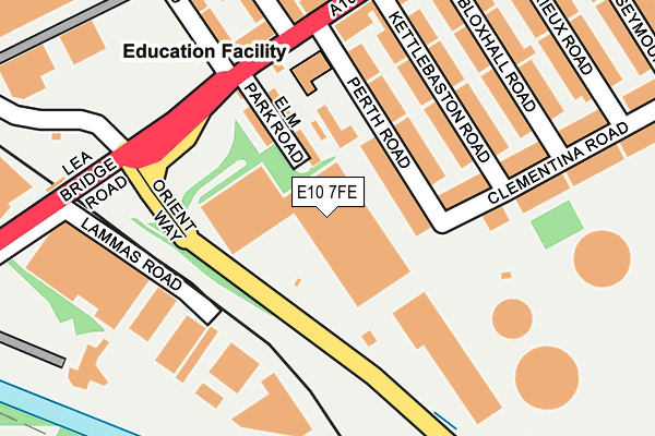 E10 7FE map - OS OpenMap – Local (Ordnance Survey)