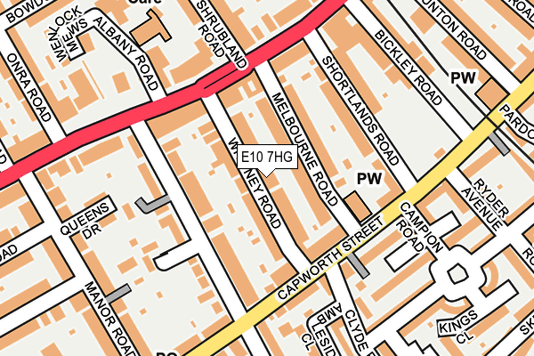 E10 7HG map - OS OpenMap – Local (Ordnance Survey)