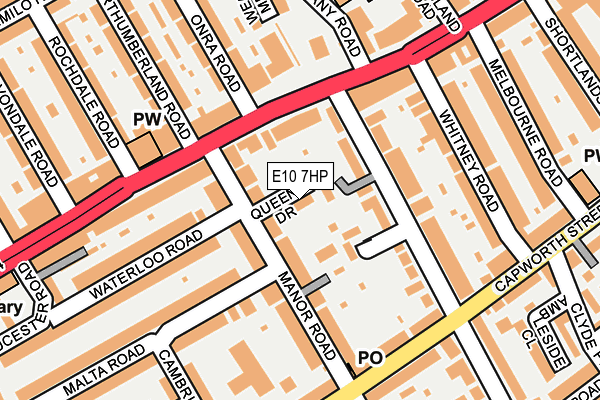 E10 7HP map - OS OpenMap – Local (Ordnance Survey)