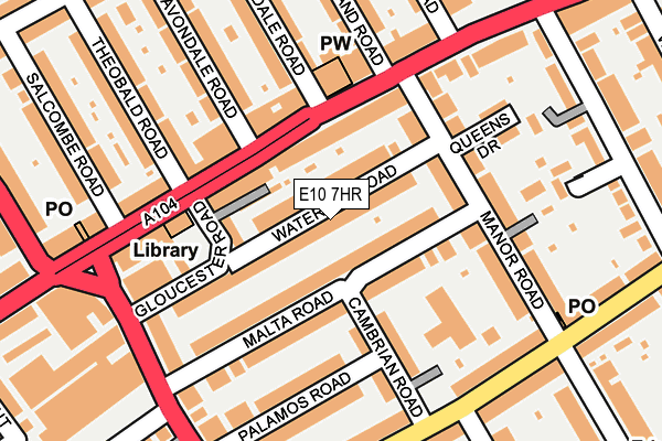 E10 7HR map - OS OpenMap – Local (Ordnance Survey)