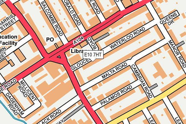 E10 7HT map - OS OpenMap – Local (Ordnance Survey)