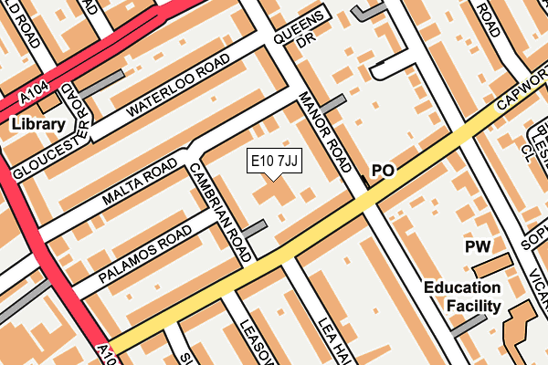 E10 7JJ map - OS OpenMap – Local (Ordnance Survey)