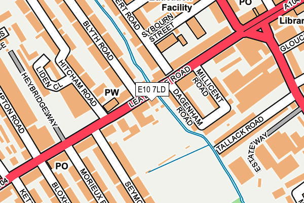 E10 7LD map - OS OpenMap – Local (Ordnance Survey)