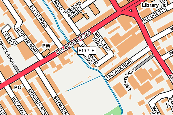 E10 7LH map - OS OpenMap – Local (Ordnance Survey)