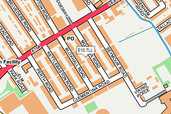 E10 7LL map - OS OpenMap – Local (Ordnance Survey)