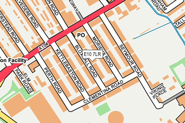 E10 7LR map - OS OpenMap – Local (Ordnance Survey)