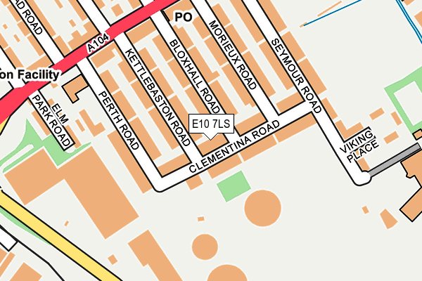 E10 7LS map - OS OpenMap – Local (Ordnance Survey)