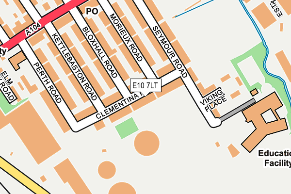 E10 7LT map - OS OpenMap – Local (Ordnance Survey)