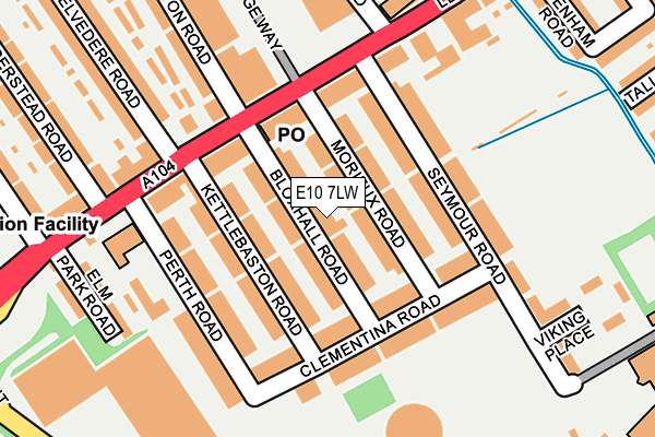 E10 7LW map - OS OpenMap – Local (Ordnance Survey)