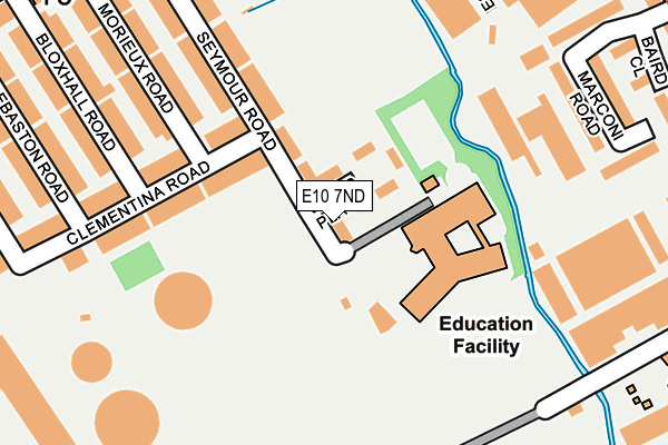 E10 7ND map - OS OpenMap – Local (Ordnance Survey)