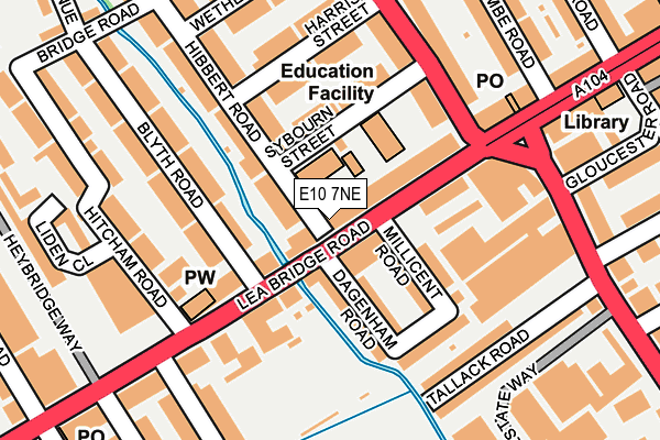 E10 7NE map - OS OpenMap – Local (Ordnance Survey)