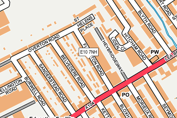 E10 7NH map - OS OpenMap – Local (Ordnance Survey)