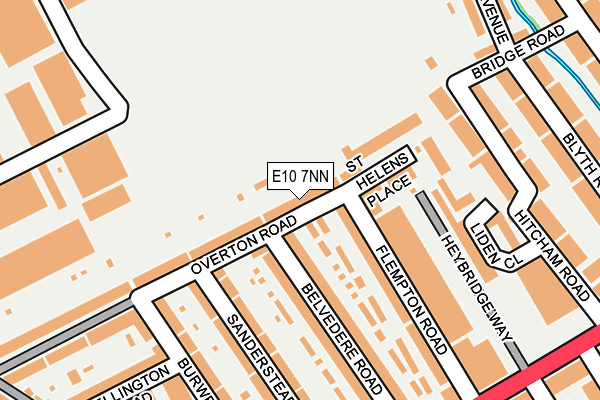 E10 7NN map - OS OpenMap – Local (Ordnance Survey)