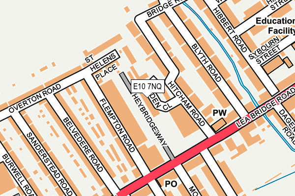 E10 7NQ map - OS OpenMap – Local (Ordnance Survey)