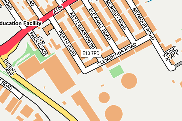E10 7PD map - OS OpenMap – Local (Ordnance Survey)