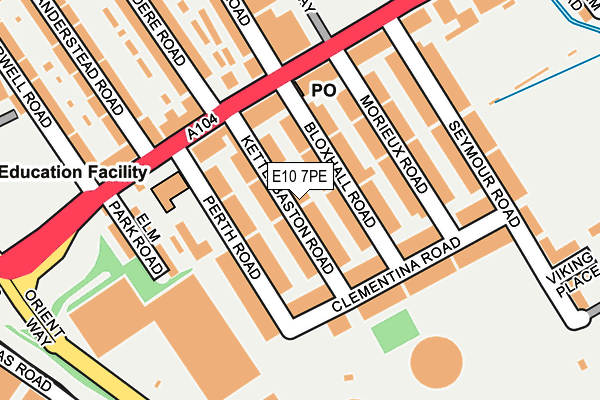 E10 7PE map - OS OpenMap – Local (Ordnance Survey)