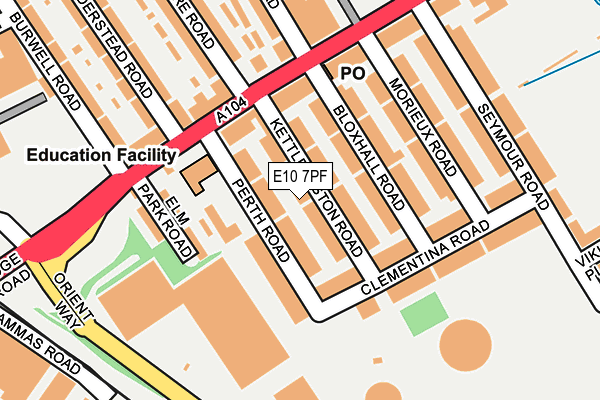 E10 7PF map - OS OpenMap – Local (Ordnance Survey)