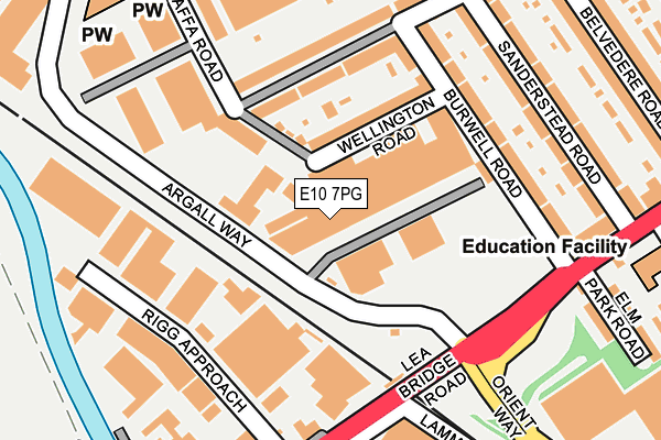 E10 7PG map - OS OpenMap – Local (Ordnance Survey)