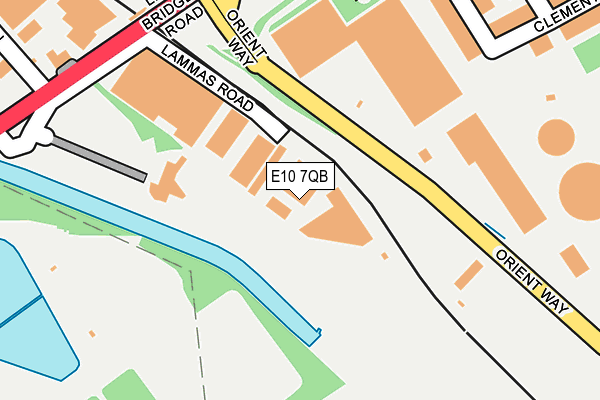E10 7QB map - OS OpenMap – Local (Ordnance Survey)