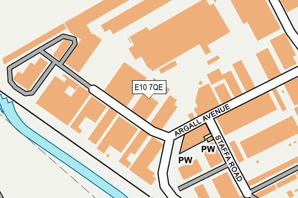 E10 7QE map - OS OpenMap – Local (Ordnance Survey)