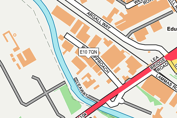 E10 7QN map - OS OpenMap – Local (Ordnance Survey)