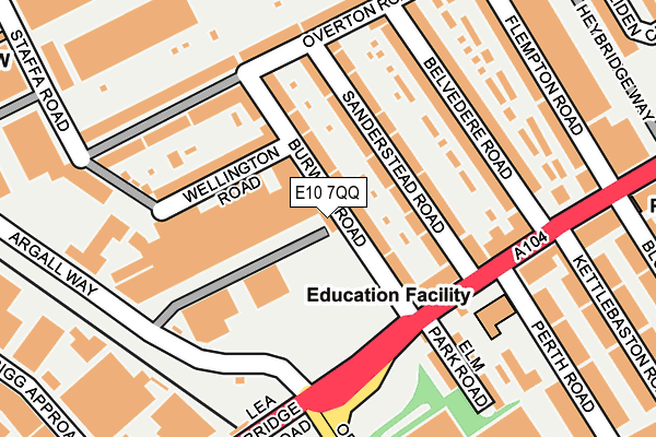 E10 7QQ map - OS OpenMap – Local (Ordnance Survey)