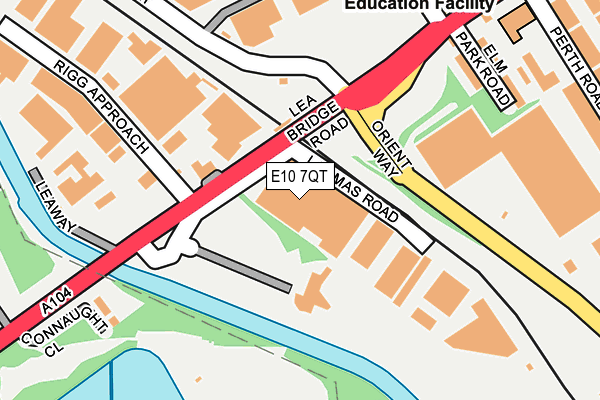 E10 7QT map - OS OpenMap – Local (Ordnance Survey)