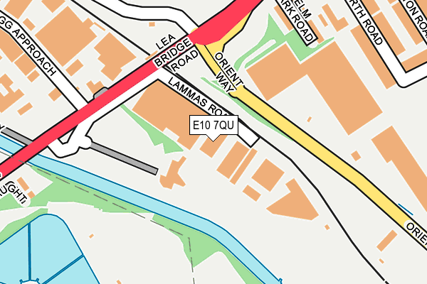 E10 7QU map - OS OpenMap – Local (Ordnance Survey)