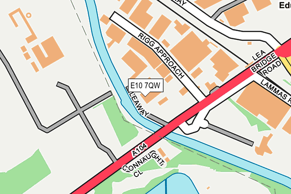 E10 7QW map - OS OpenMap – Local (Ordnance Survey)