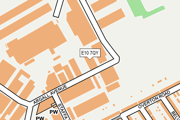 E10 7QY map - OS OpenMap – Local (Ordnance Survey)