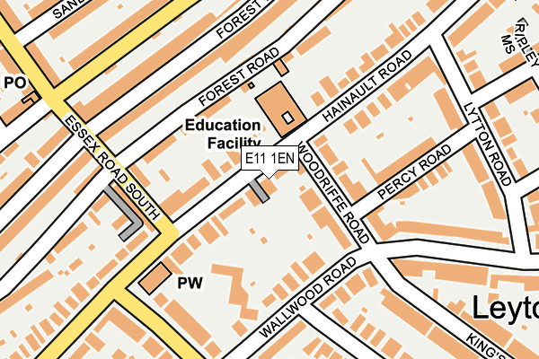 E11 1EN map - OS OpenMap – Local (Ordnance Survey)