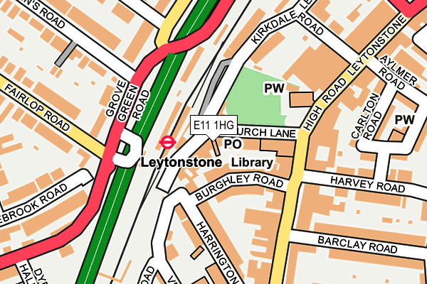 E11 1HG map - OS OpenMap – Local (Ordnance Survey)