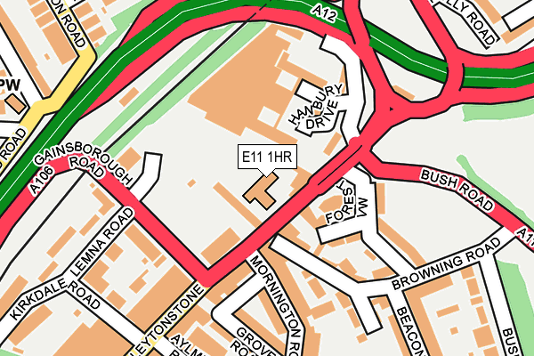 E11 1HR map - OS OpenMap – Local (Ordnance Survey)