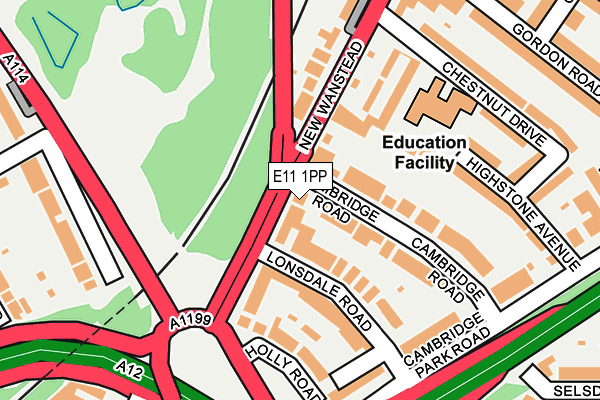 E11 1PP map - OS OpenMap – Local (Ordnance Survey)