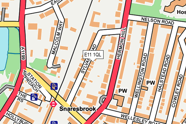 E11 1QL map - OS OpenMap – Local (Ordnance Survey)