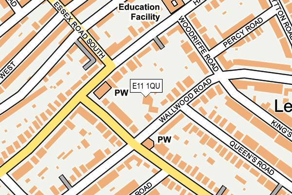 E11 1QU map - OS OpenMap – Local (Ordnance Survey)