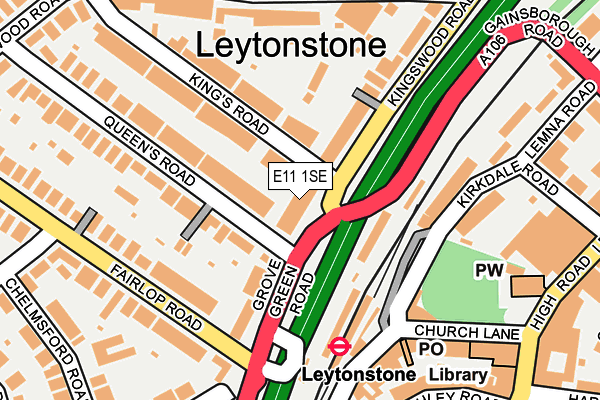 E11 1SE map - OS OpenMap – Local (Ordnance Survey)