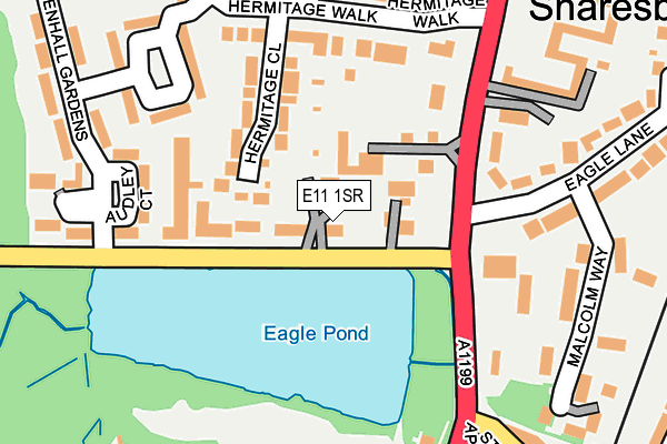 E11 1SR map - OS OpenMap – Local (Ordnance Survey)