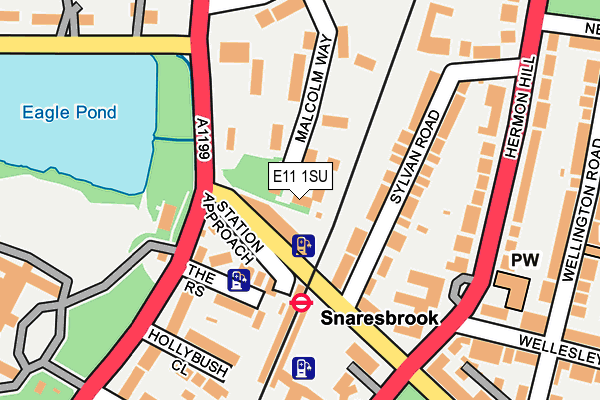 E11 1SU map - OS OpenMap – Local (Ordnance Survey)