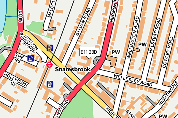 E11 2BD map - OS OpenMap – Local (Ordnance Survey)