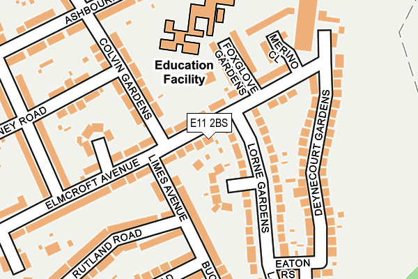 E11 2BS map - OS OpenMap – Local (Ordnance Survey)