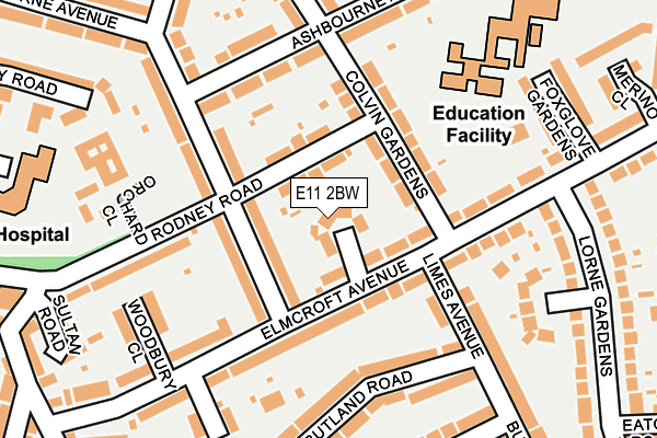 E11 2BW map - OS OpenMap – Local (Ordnance Survey)