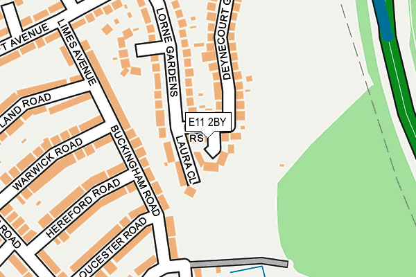 E11 2BY map - OS OpenMap – Local (Ordnance Survey)