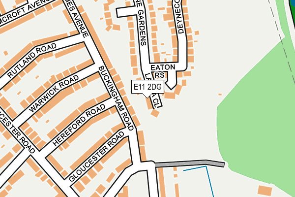 E11 2DG map - OS OpenMap – Local (Ordnance Survey)