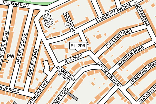 E11 2DR map - OS OpenMap – Local (Ordnance Survey)