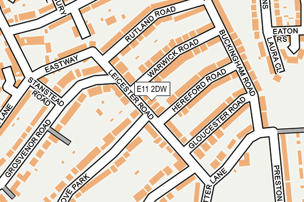 E11 2DW map - OS OpenMap – Local (Ordnance Survey)