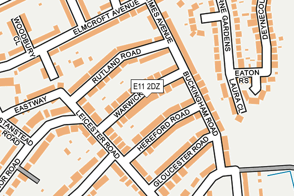 E11 2DZ map - OS OpenMap – Local (Ordnance Survey)