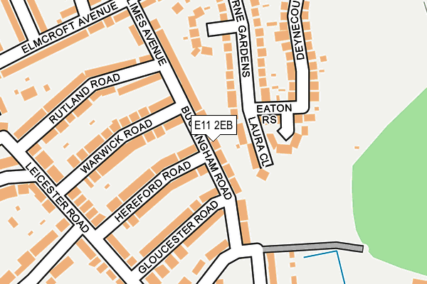 E11 2EB map - OS OpenMap – Local (Ordnance Survey)